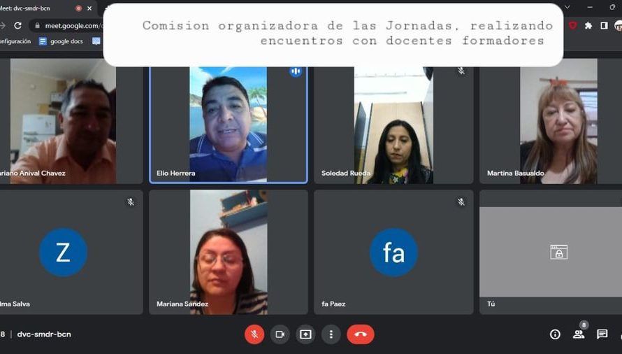 Reunión el jueves 09/09 de forma virtual mediante plataforma meet