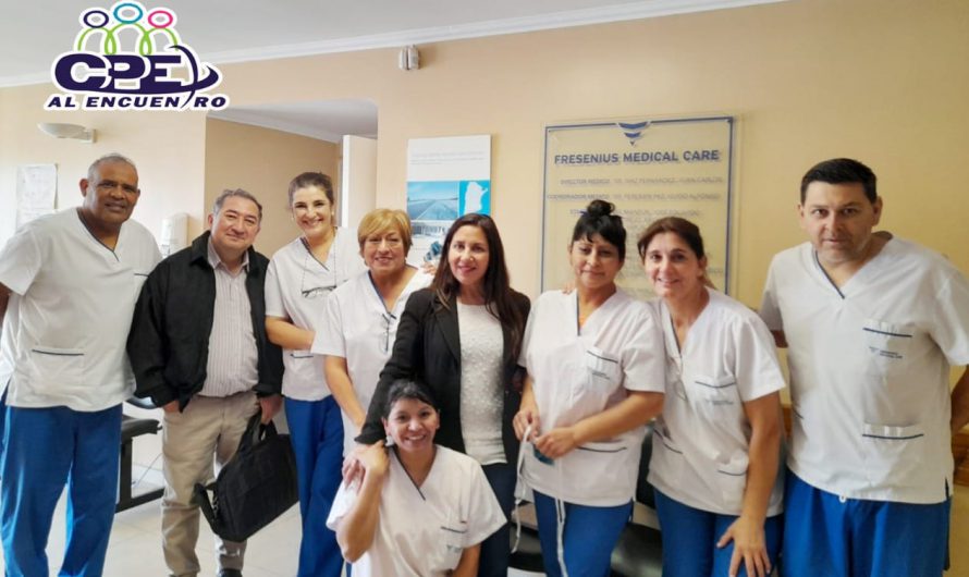 CPE visita a colegas que se  desempeñan en Fresenius Medical Care