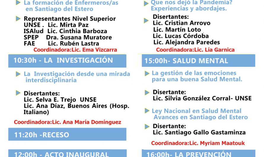 PROGRAMA XXV JORNADAS SANTIAGUEÑAS DE ENFERMERIA 2022